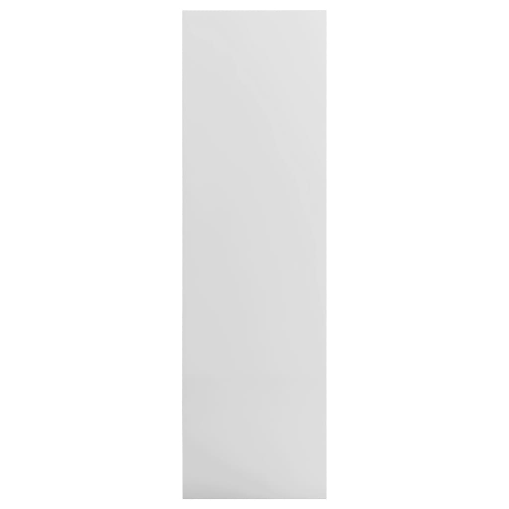 Magasfényű fehér forgácslap könyvszekrény 97,5 x 29,5 x 100 cm 