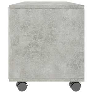 TV stolek s kolečky betonově šedý 90x35x35 cm kompozitní dřevo - obrázek 5
