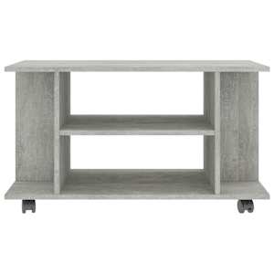 TV stolek s kolečky betonově šedý 80x40x45 cm kompozitní dřevo - obrázek 4
