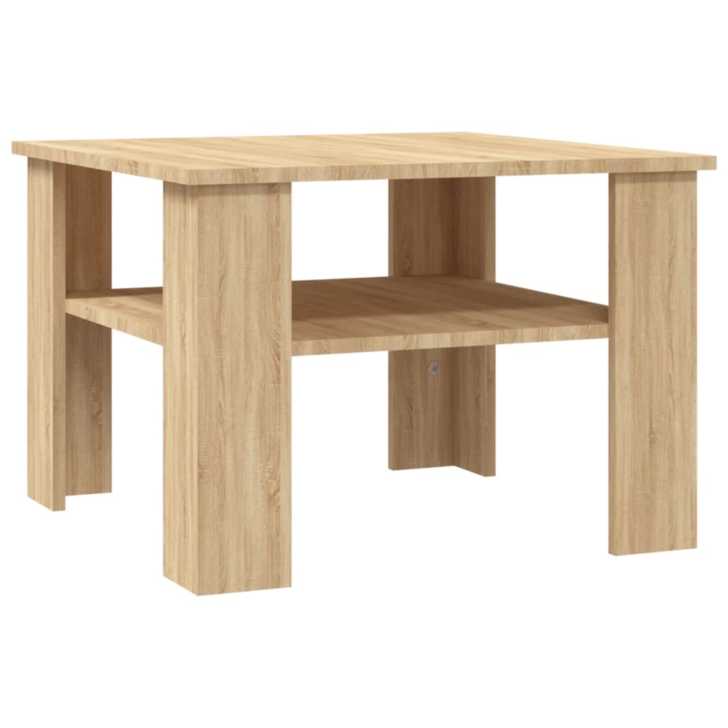 Image of vidaXL Coffee Table Sonoma Oak 60x60x42 cm Engineered Wood