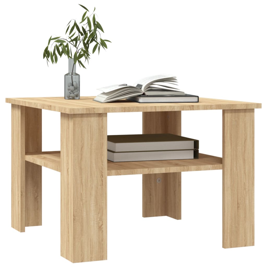 

vidaXL Salontafel 60x60x42 cm spaanplaat sonoma eikenkleurig