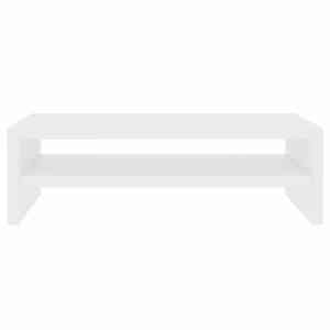 Stojan na monitor bílý 42 x 24 x 13 cm kompozitní dřevo - obrázek 4