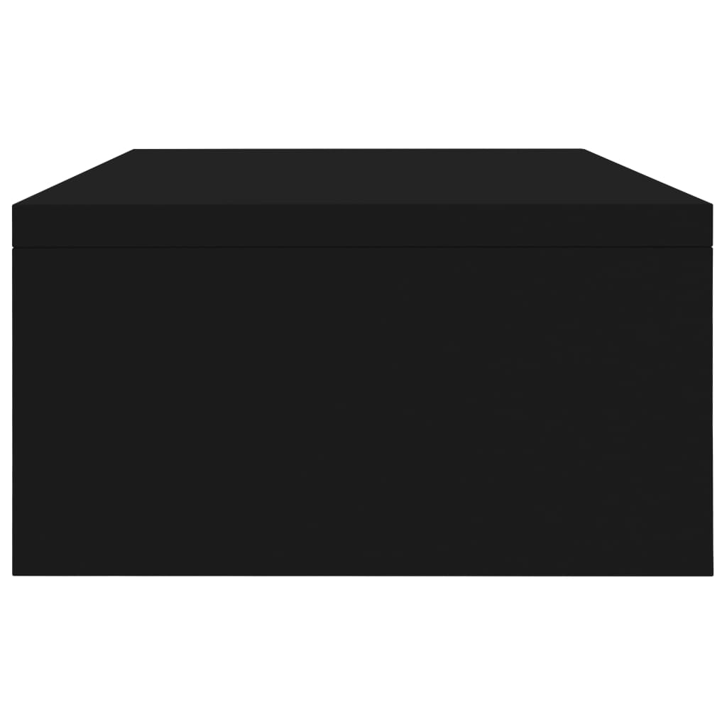 Fekete forgácslap monitorállvány 42 x 24 x 13 cm 