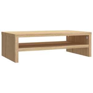 Stojan na monitor dub sonoma 42 x 24 x 13 cm kompozitní dřevo - obrázek 2