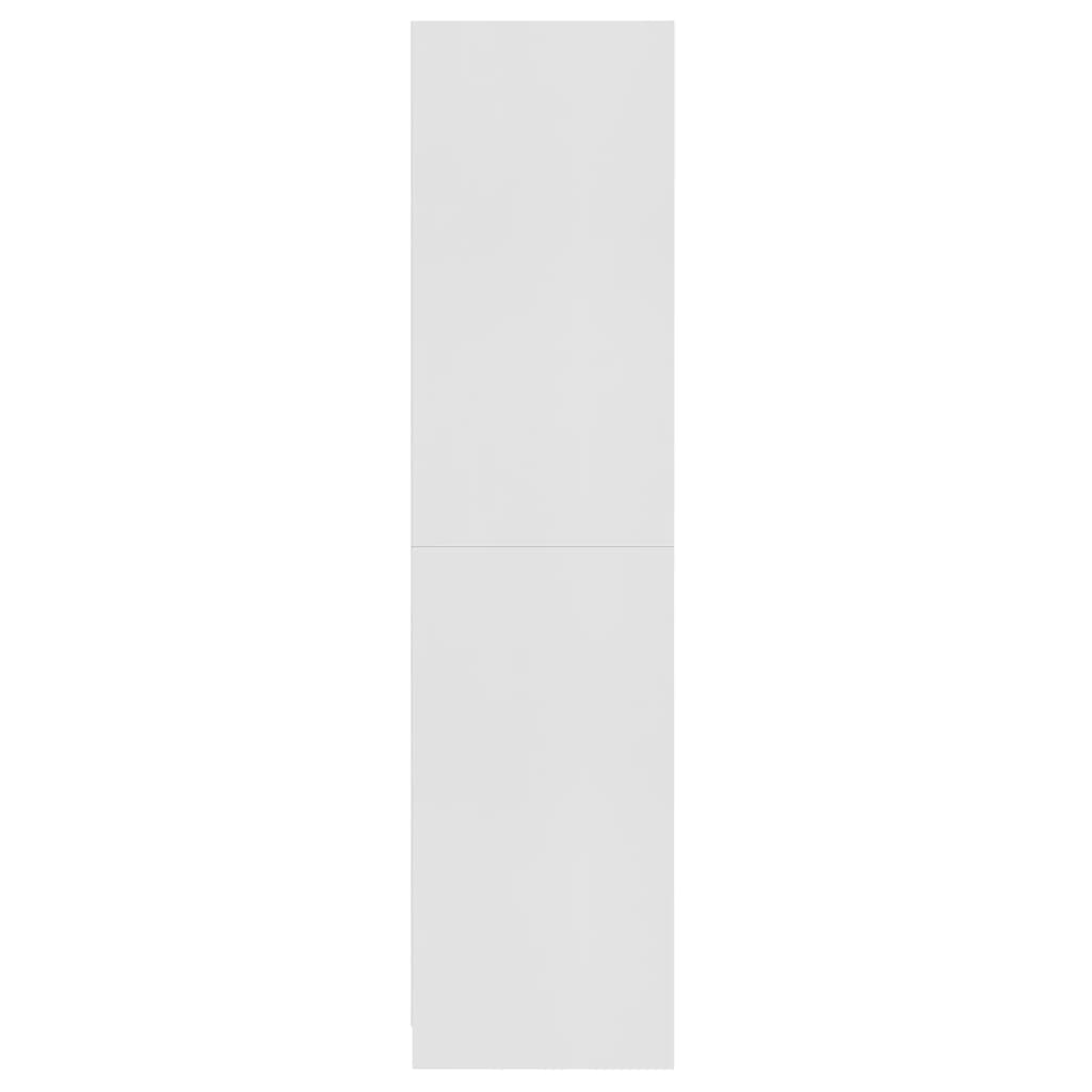 Fehér forgácslap ruhásszekrény 100 x 50 x 200 cm 