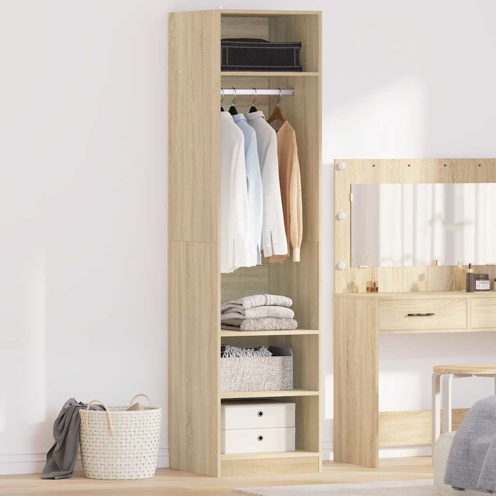 vidaXL Kleiderschrank Sonoma-Eiche 50x50x200 cm Holzwerkstoff