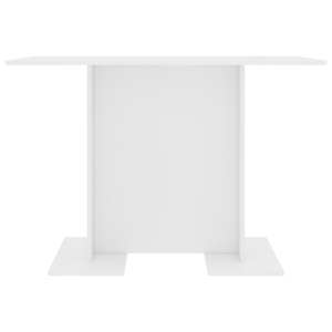 vidaXL Τραπεζαρία Λευκή 110 x 60 x 75 εκ. από Επεξ. Ξύλο