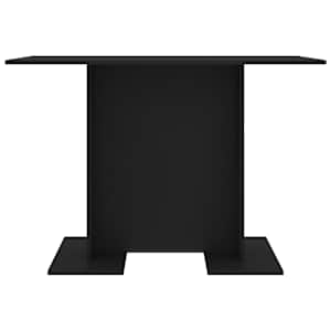 vidaXL Masă de bucătărie, negru, 110x60x75 cm, lemn prelucrat