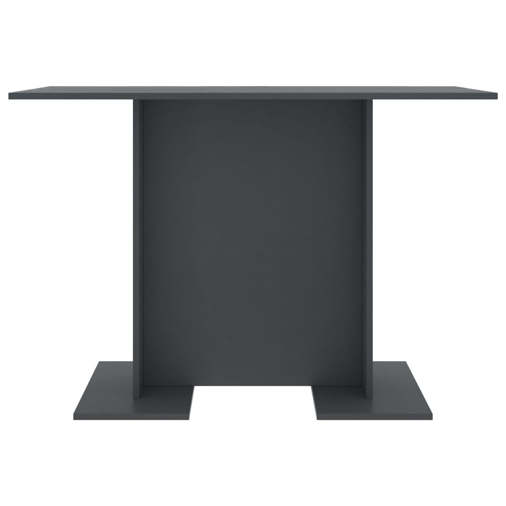 

vidaXL Eettafel 110x60x75 cm bewerkt hout grijs