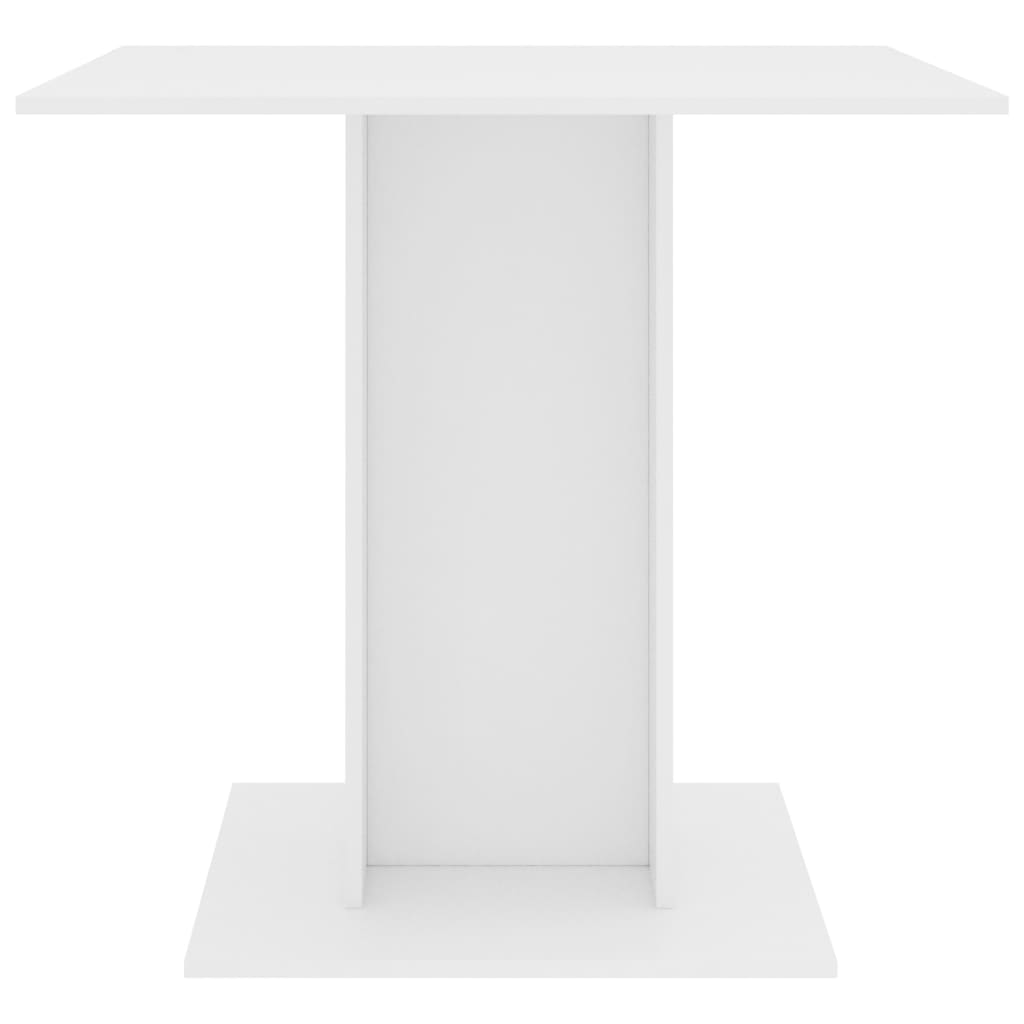 Fehér forgácslap étkezőasztal 80 x 80 x 75 cm 