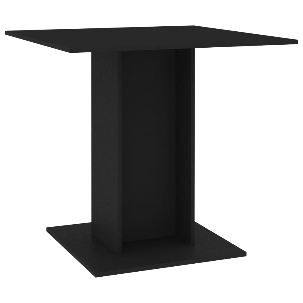  Jedálenský stolík čierny 80x80x75 cm drevotrieska