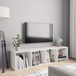 Knihovna / TV skříňka bílá 143 x 30 x 36 cm - obrázek 1