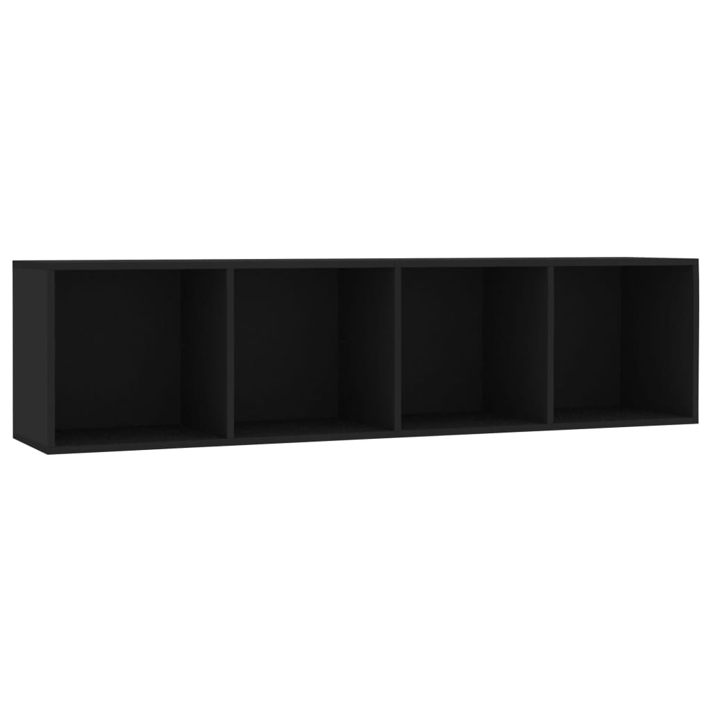 Thumbnail - vidaXL Bücherregal/TV-Schrank Schwarz 143×30×36 cm