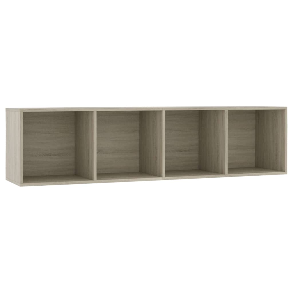 Image of vidaXL Book Cabinet/TV Cabinet Sonoma Oak 143x30x36 cm