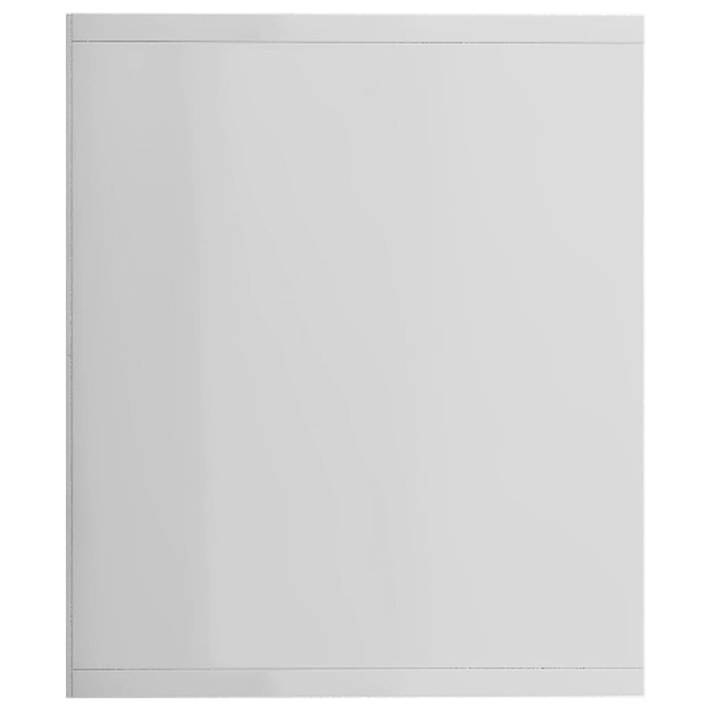 Magasfényű fehér könyv-/TV-szekrény 143 x 30 x 36 cm 