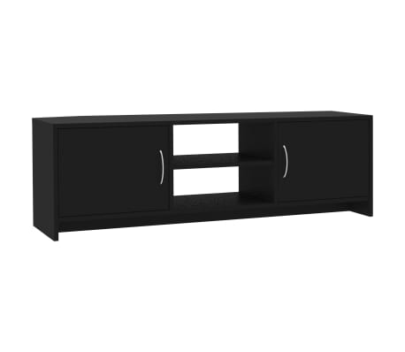 Vidaxl Tv Cabinet Black 47 2 X11 8 X14 8 Chipboard Vidaxl Com