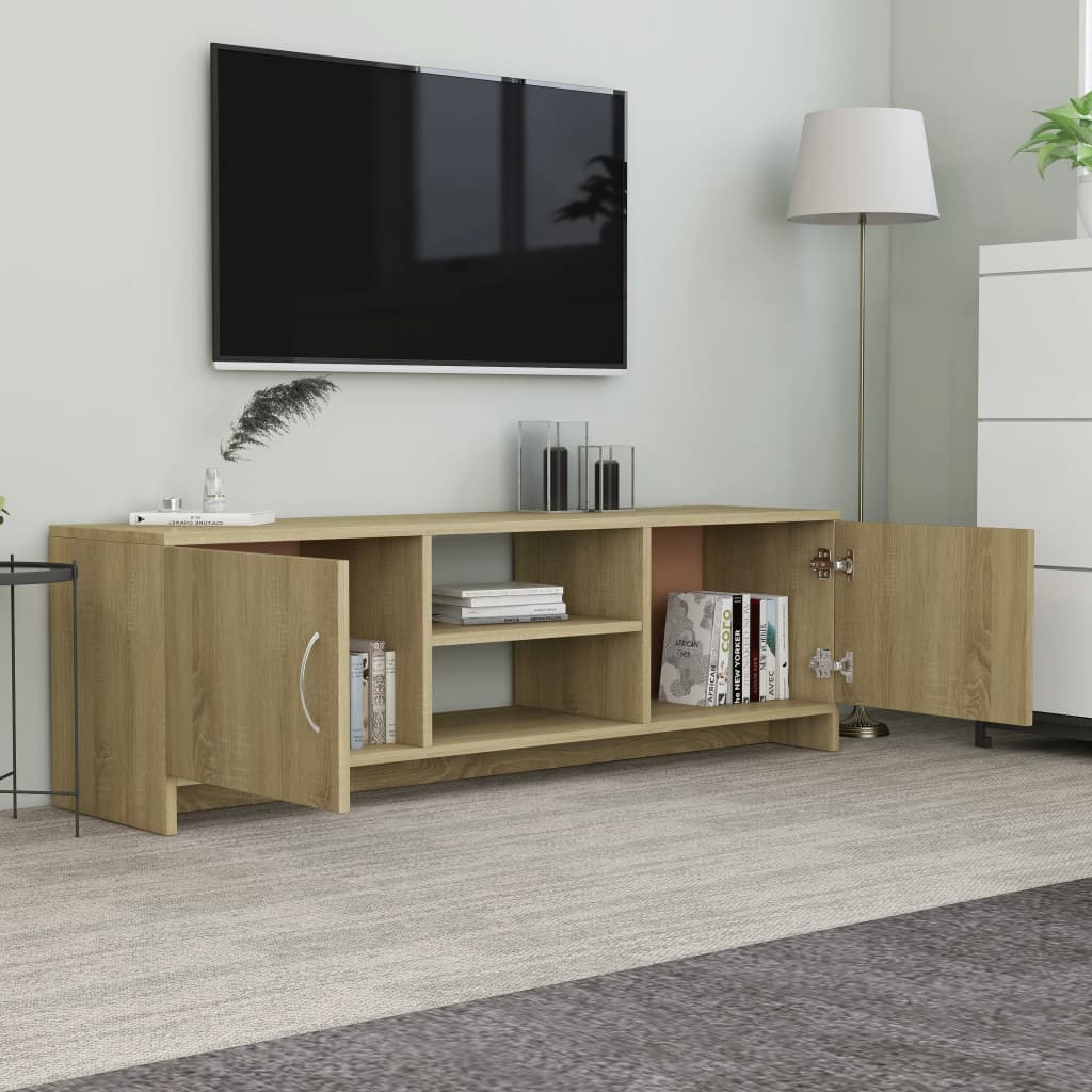 vidaXL TV-Schrank Sonoma-Eiche 120x30x37,5 cm Holzwerkstoff