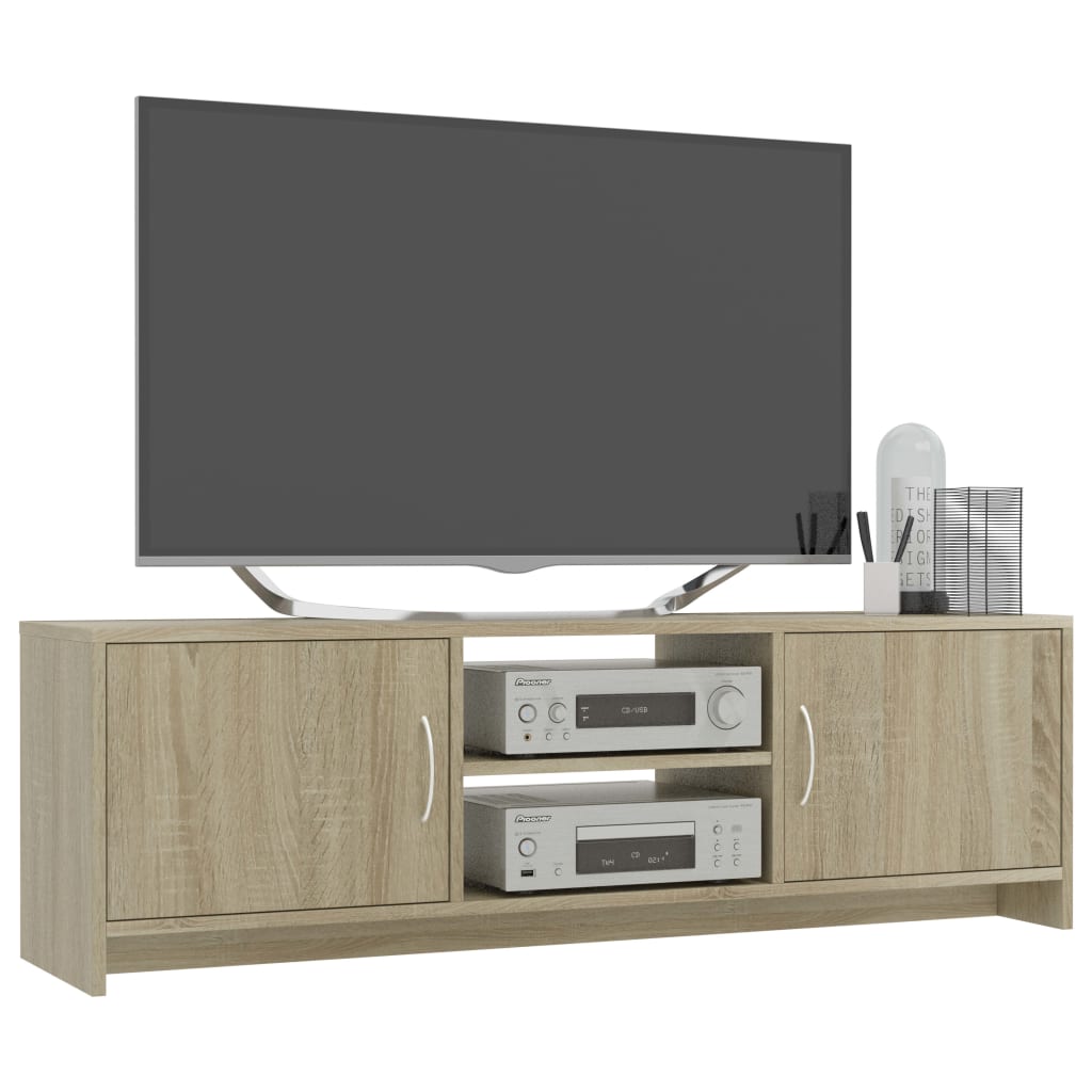 Sonoma tölgy színű forgácslap TV-szekrény 120 x 30 x 37,5 cm 