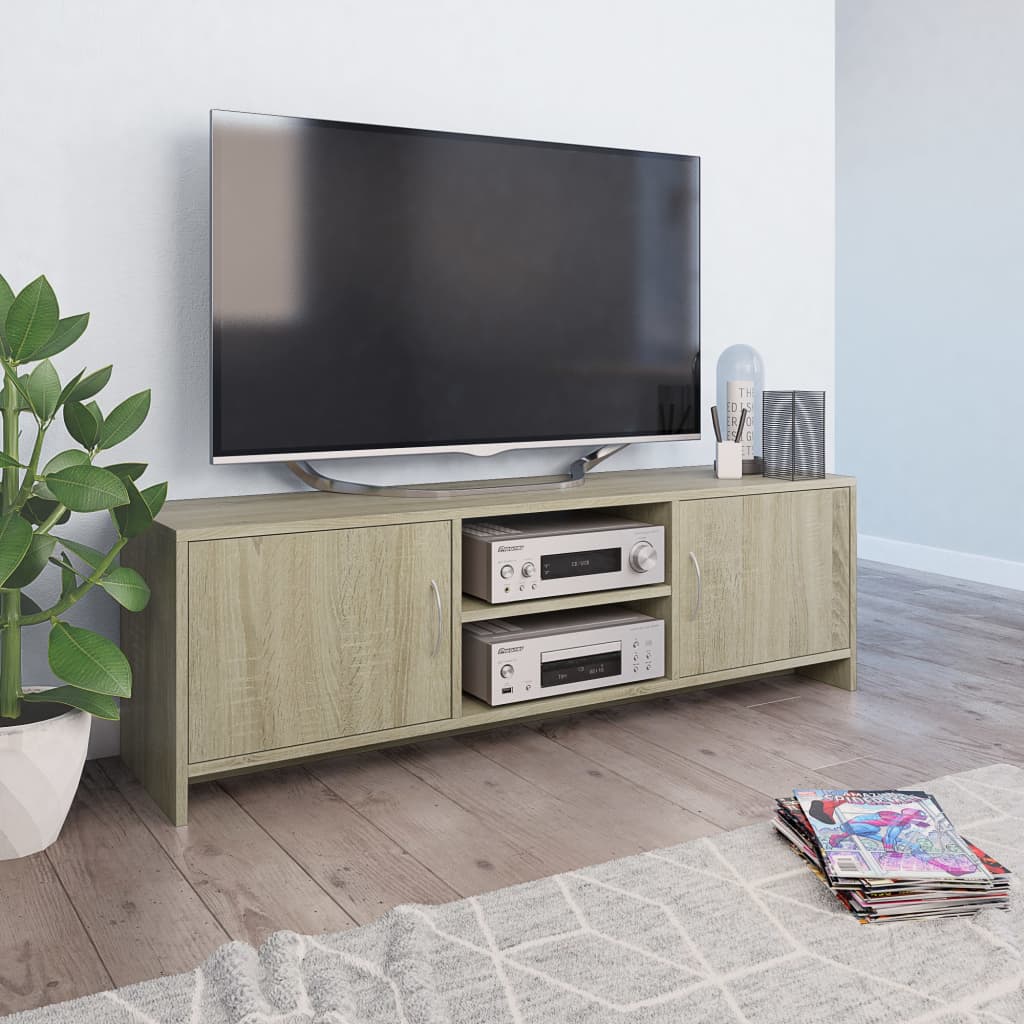 vidaXL Dulap TV, stejar sonoma, 120x30x37,5 cm, lemn prelucrat
