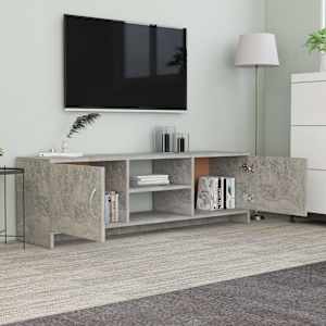 vidaXL Televizoriaus spintelė, betono pilkos sp., 120x30x37,5cm, MDP