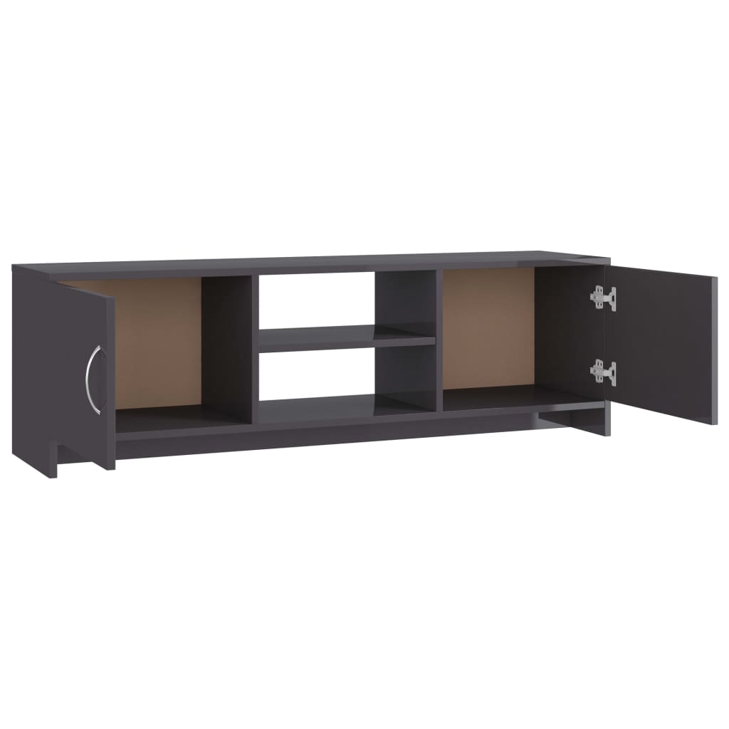 Meuble TV Noir brillant 120 x 30 x 37,5 cm Aggloméré | meublestv.fr 6
