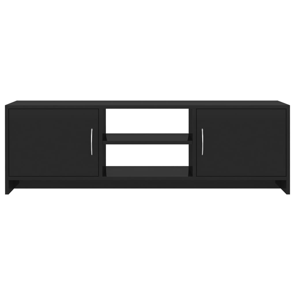 Meuble TV Noir brillant 120 x 30 x 37,5 cm Aggloméré | meublestv.fr 8