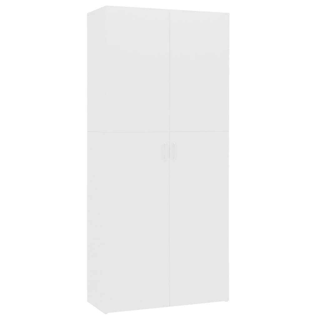 

vidaXL Shoe Cabinet White 31.5"x14"x70.9" Chipboard