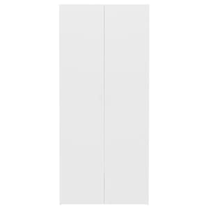 Botník bílý 80 x 35,5 x 180 cm kompozitní dřevo - obrázek 4