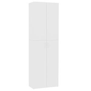 vidaXL kontorikapp, valge, 60 x 32 x 190 cm, tehispuit