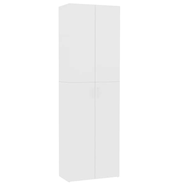 vidaXL kontorikapp, valge, 60 x 32 x 190 cm, tehispuit