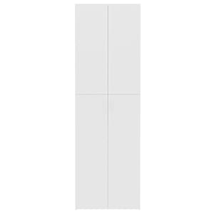 Kancelářská skříň bílá 60 x 32 x 190 cm kompozitní dřevo - obrázek 6