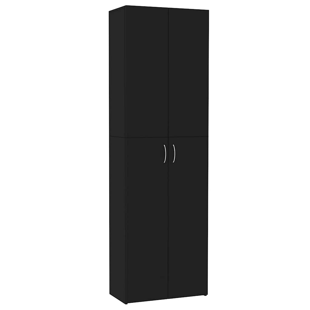 vidaXL Kancelářská skříň černá 60 x 32 x 190 cm kompozitní dřevo