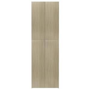 Kancelářská skříň dub sonoma 60 x 32 x 190 cm kompozitní dřevo - obrázek 5