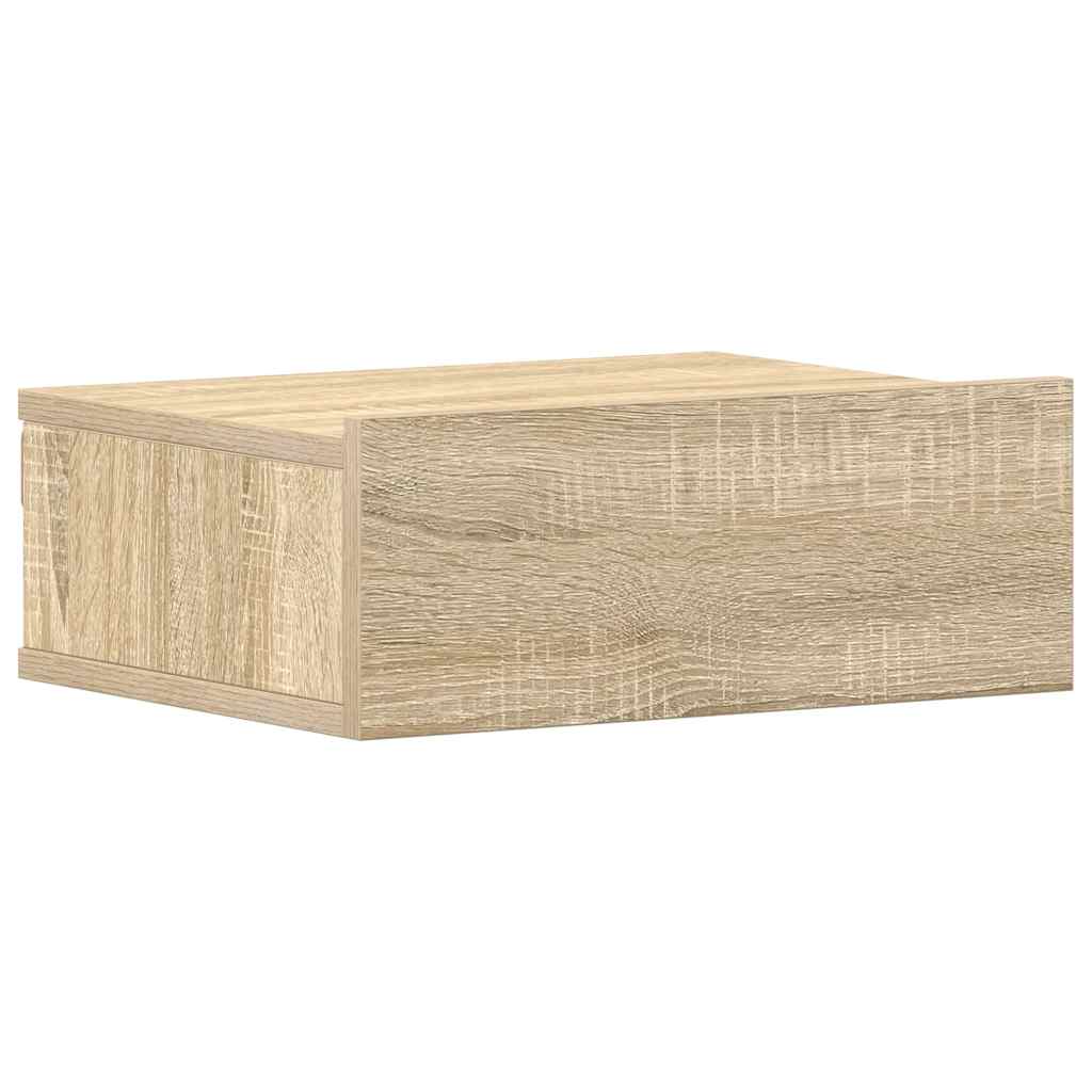 vidaXL Nástěnný noční stolek dub sonoma 40x30x15 cm kompozitní dřevo