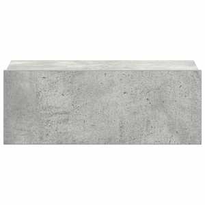 Nástěnný noční stolek betonově šedý 40x30x15cm kompozitní dřevo - obrázek 6