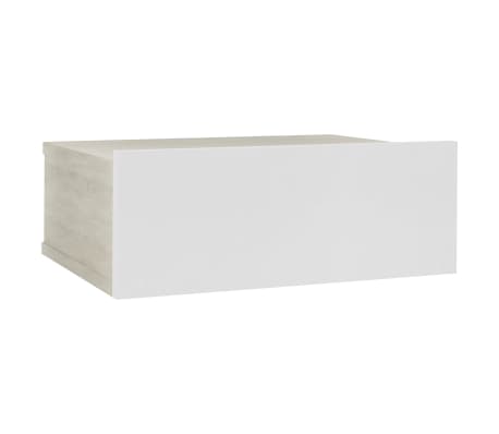 Vidaxl Floating Nightstand White And Sonoma Oak 40x30x15 Cm Chipboard Vidaxl Com Au