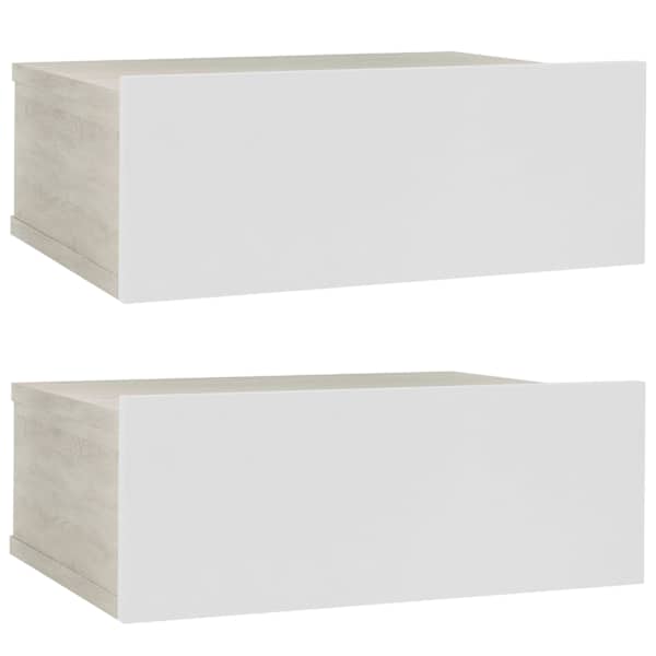 vidaXL seina &ouml;&ouml;kapid valge ja Sonoma tamm 40x30x15 cm tehispuit