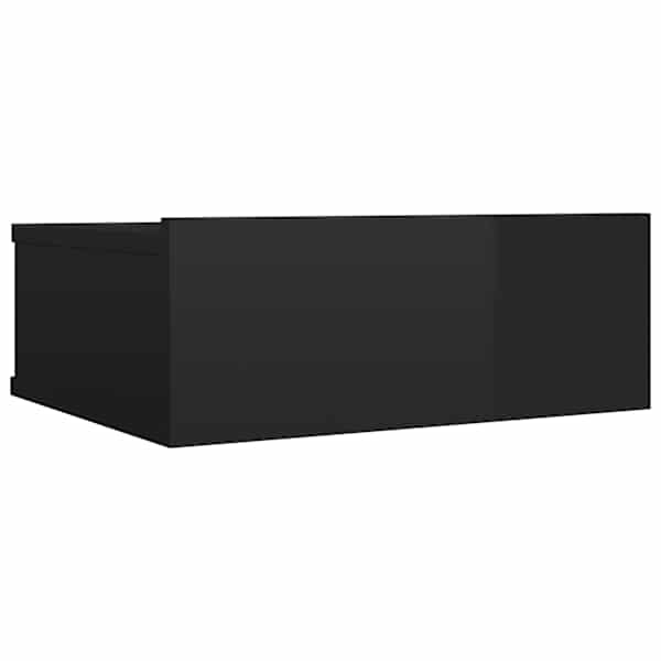 vidaXL seina &ouml;&ouml;kapp k&otilde;rgl&auml;ikega must 40 x 30 x 15 cm tehispuit