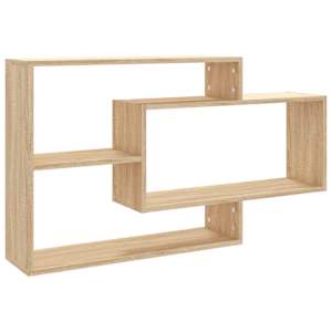 vidaXL seinariiulid Sonoma tamm 104x20x58,5 cm tehispuit
