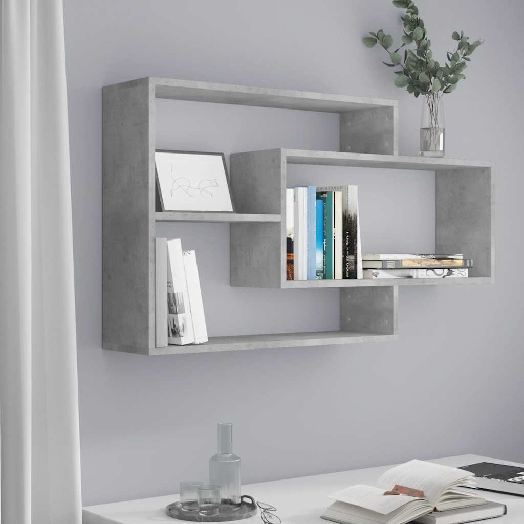 vidaXL P�ki �cienne, betonowy szary, 104x20x58,5 cm