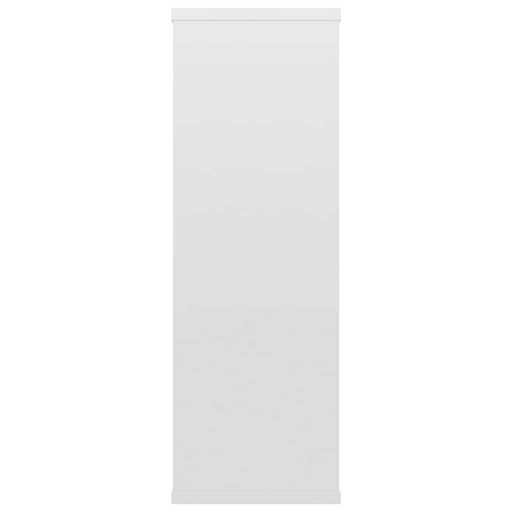 vidaXL Wandschappen 104x20x58,5 cm bewerkt hout hoogglans wit, foto 4