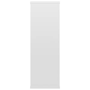 Nástěnné police bílé vysoký lesk 104x24x58,5cm kompozitní dřevo - obrázek 5