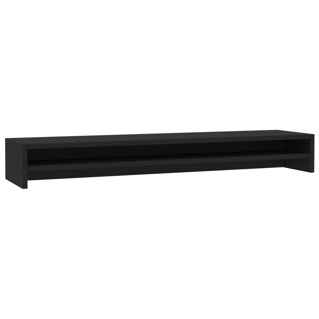 vidaXL Stojan na monitor černý 100 x 24 x 13 cm kompozitní dřevo