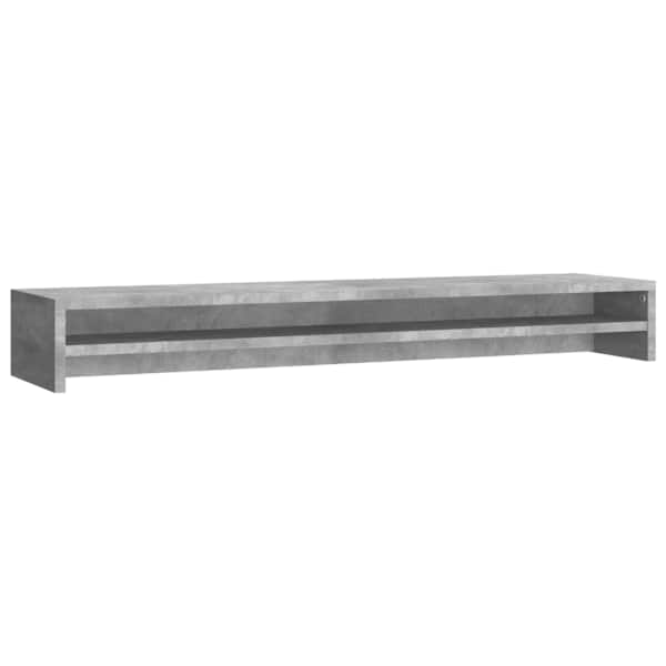 vidaXL monitorialus, betoonhall, 100 x 24 x 13 cm, tehispuit