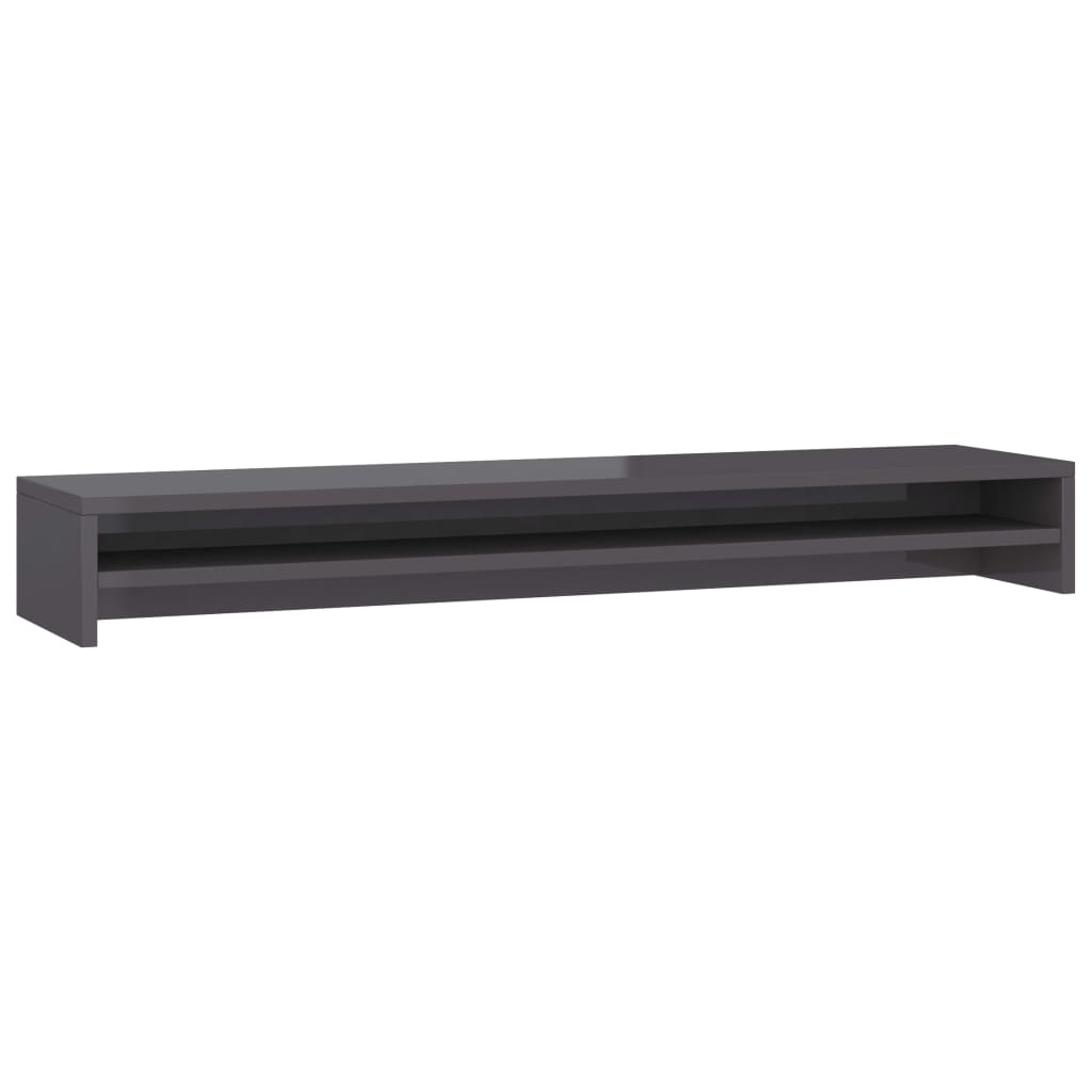 Monitor Stand High Gloss Grey 100x24x13 Cm Engineered Wood VidaXL 11 width=274