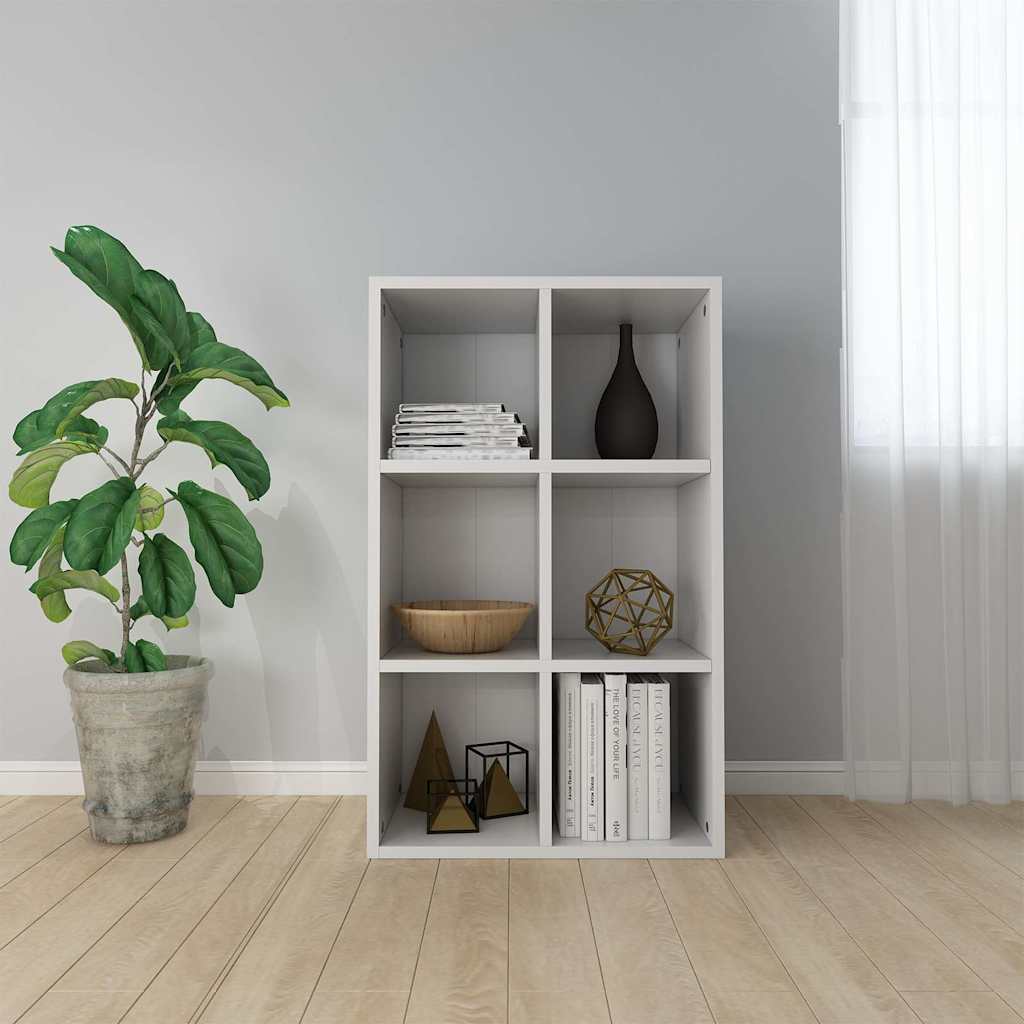 vidaXL Rega� na ksi��ki, bia�y, 66x30x98 cm, materia� drewnopochodny