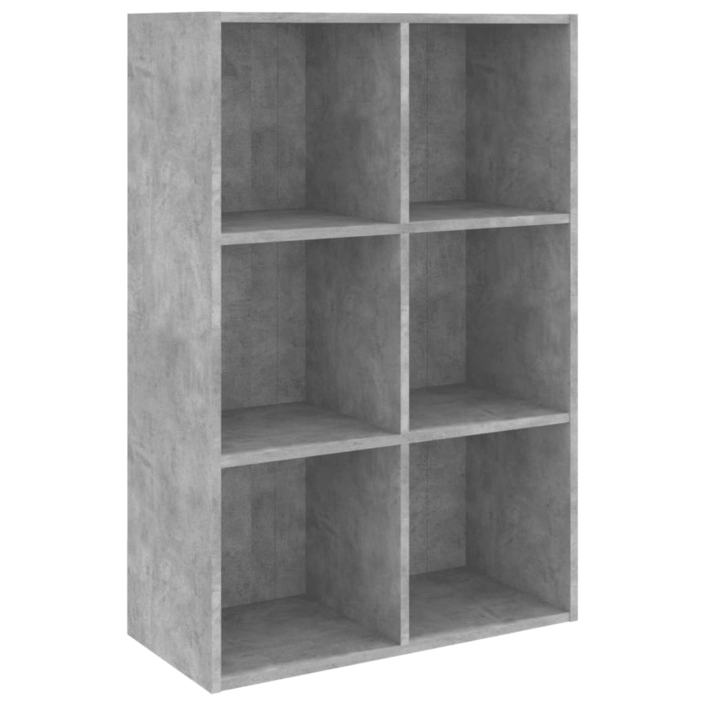 vidaXL Knihovna/příborník betonově šedá 66x30x98 cm kompozitní dřevo
