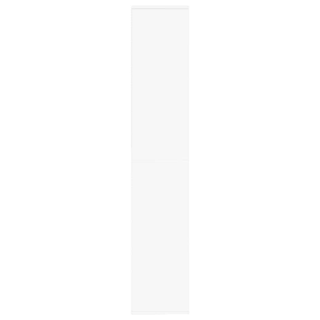 Fehér forgácslap cipősszekrény 54 x 34 x 183 cm 