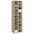 Armoire à Chaussures VidaXL Blanche 30x35x100 Cm - Étagère Organiseur Meuble Entrée Bois D'Ingénierie Avec Porte