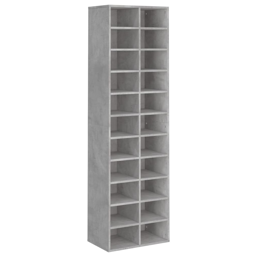 vidaXL Botník betonově šedý 54 x 34 x 183 cm kompozitní dřevo